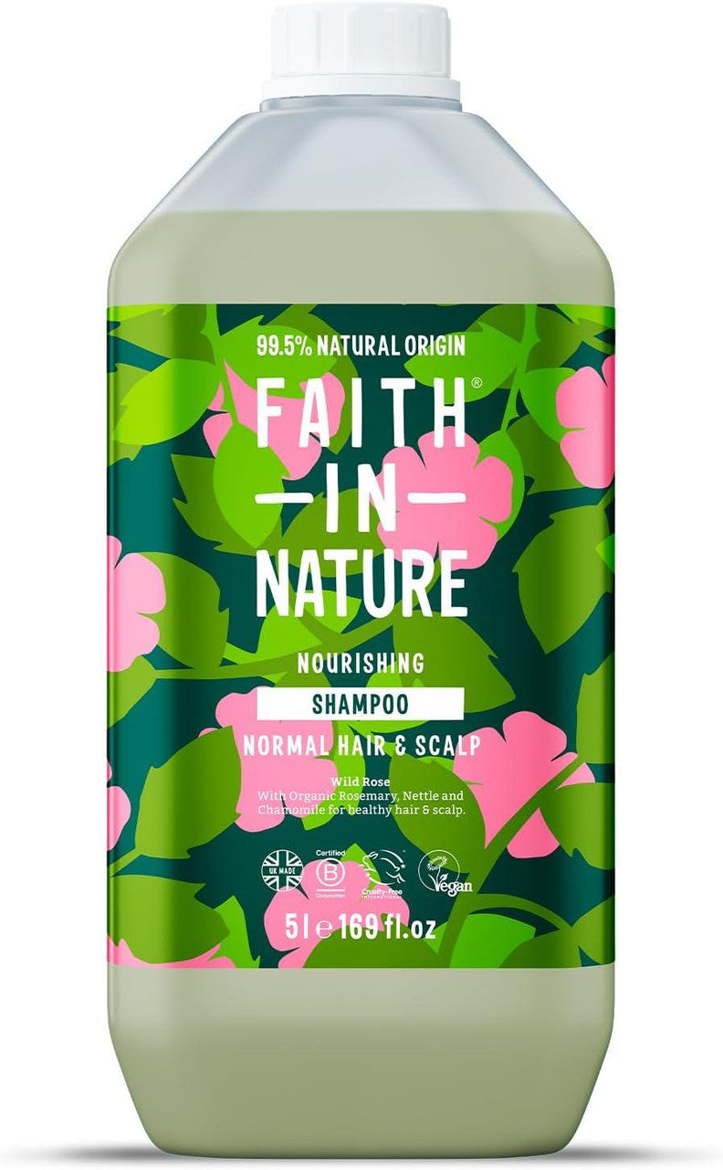 Faith in Nature Wild Rose Shampoo - 5L