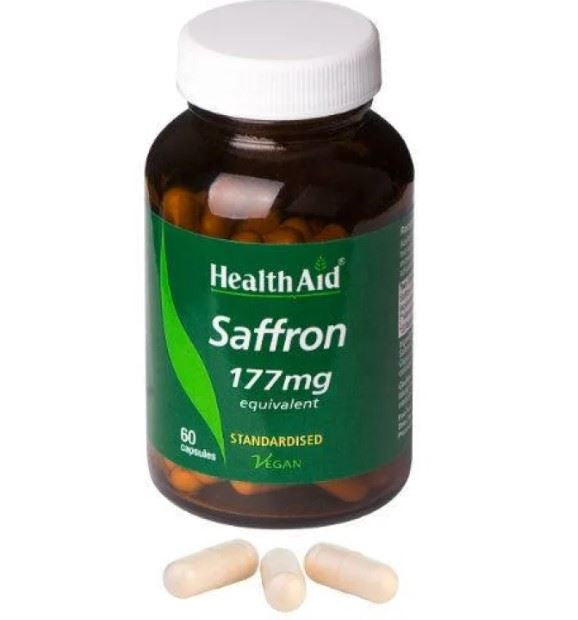 HealthAid Saffron 177mg Equivalent - 60 Caps