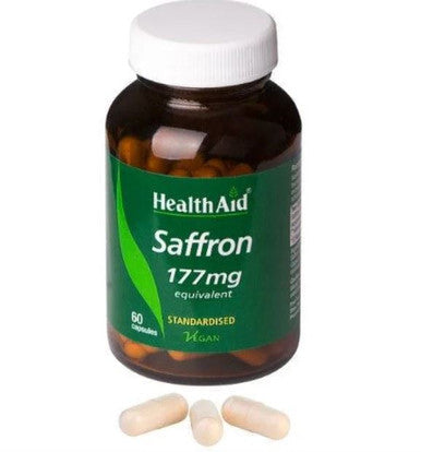 HealthAid Saffron 177mg Equivalent - 60 Caps