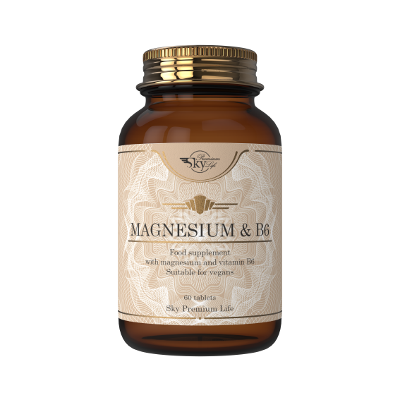 Sky Premium Life Magnesium & Vitamin B6 - 60 Tablets