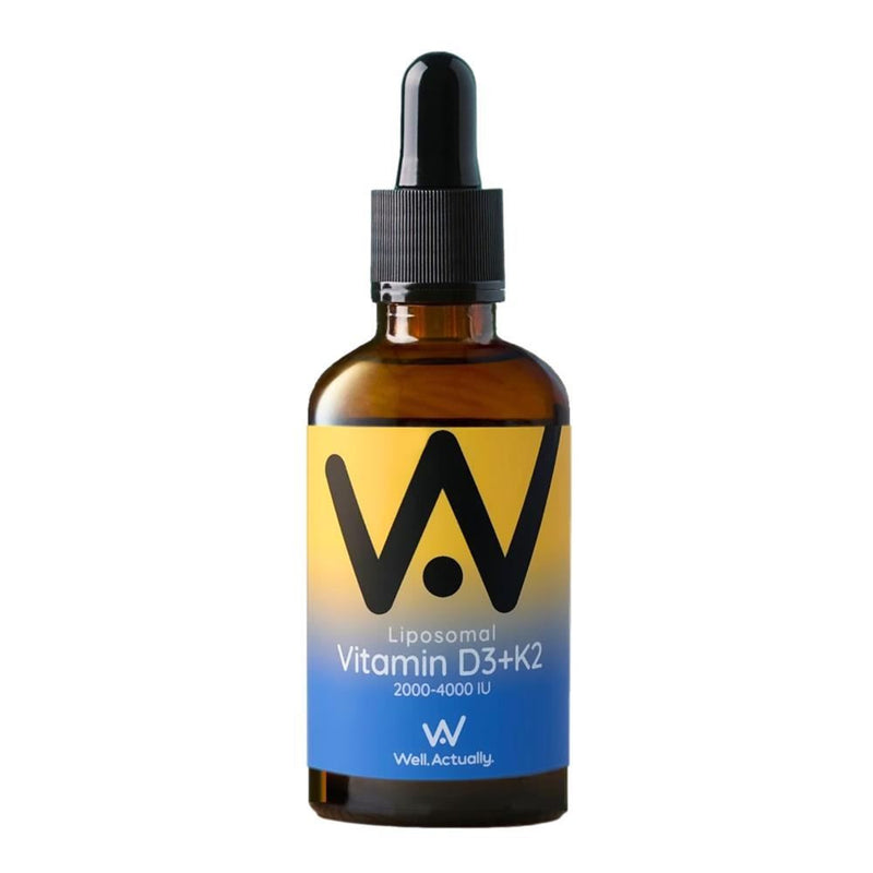 Well Actually Liposomal Vitamin D3+K2  2000-4000IU  Summer Citrus - 60ml