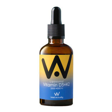 Well Actually Liposomal Vitamin D3+K2  2000-4000IU  Summer Citrus - 60ml