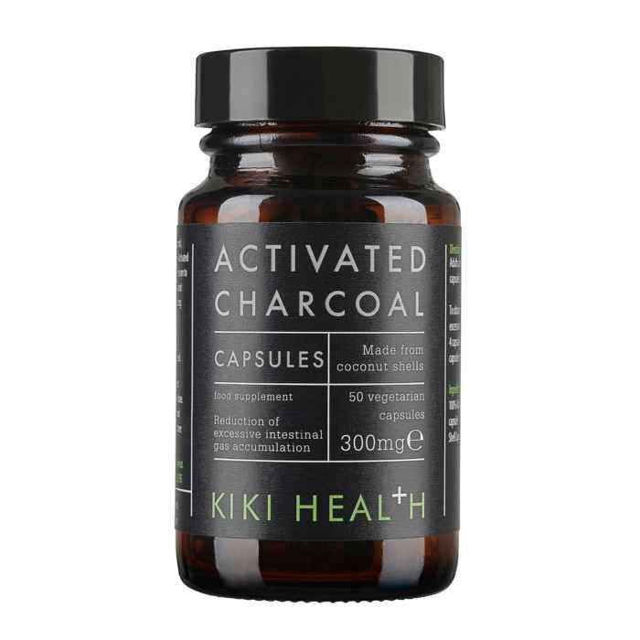 KIKI Health Activated Charcoal - 50 Vegicaps