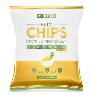 BeKeto Keto Chips Swiss Cheese & French Onion - 30g