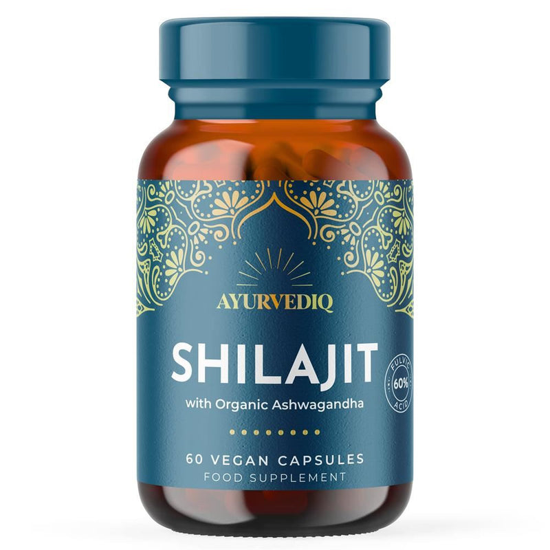Ayurvediq Wellness Shilajit Extract & Ashwagandha - 60 Capsules