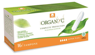 Organyc Tampons (Non Applicator) Super Plus - 16 Tampons