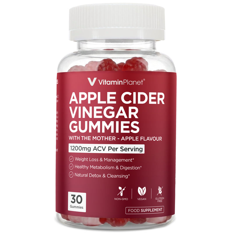 Vitamin Planet Apple Cider Vinegar 1200mg with The Mother, 30 Gummies