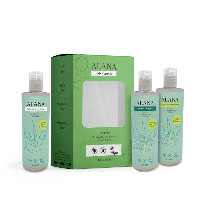 Alana Aloe Vera & Avocado Body Care Set - (3x400ml)