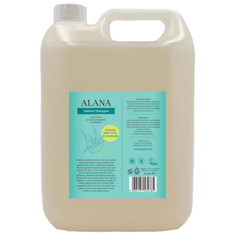 Alana Aloe Vera & Avocado Natural Shampoo - 5L