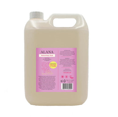Alana Pink Rose & Vanilla Natural Body Wash - 5L