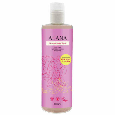 Alana Pink Rose & Vanilla Natural Body Wash Travel Size - 100ml