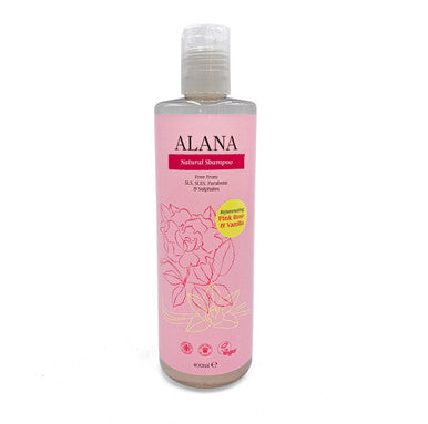 Alana Pink Rose & Vanilla Natural Shampoo - 400ml