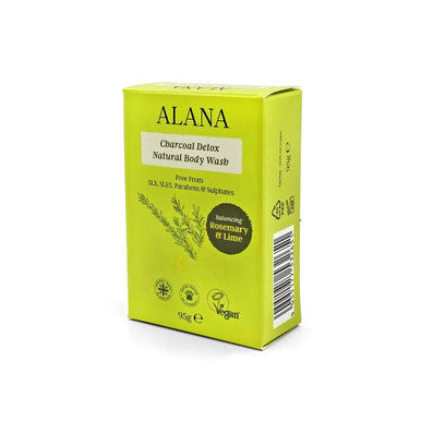 Alana Rosemary & Lime Charcoal Detox Body Wash Bar - 95g