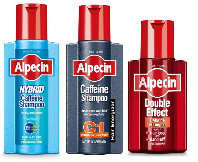 Alpecin Caffeine, Hybrid & Double Effect Shampoo