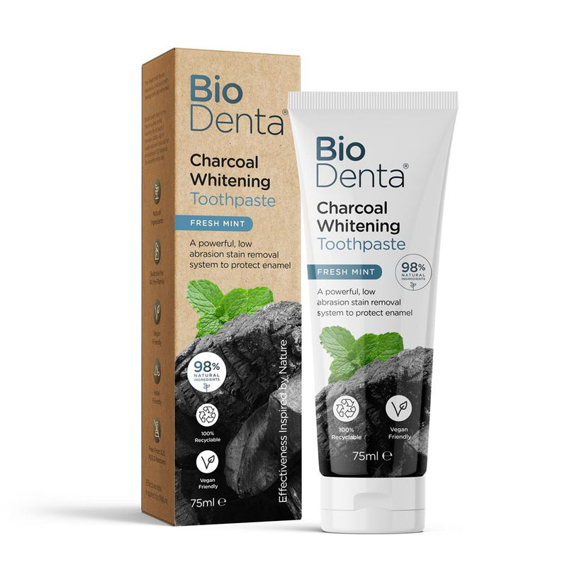 BioDenta Charcoal Whitening Toothpaste - 75ml