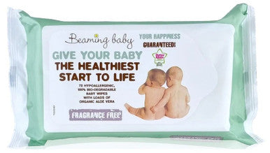 Beaming Baby Organic Baby Wipes - 72 Wipes