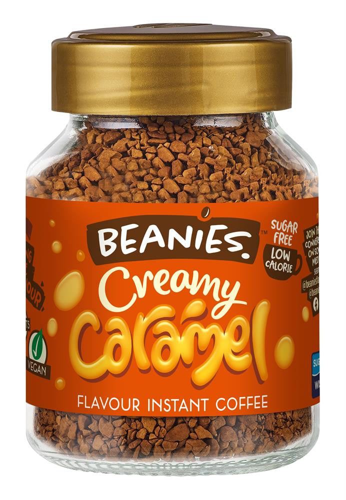 Beanies Coffee Creamy Caramel Flavour Instant Coffee - 50g