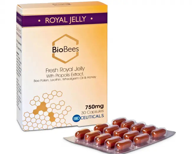 BioBees Fresh Royal Jelly Capsules Daily Health - 30 Capsules