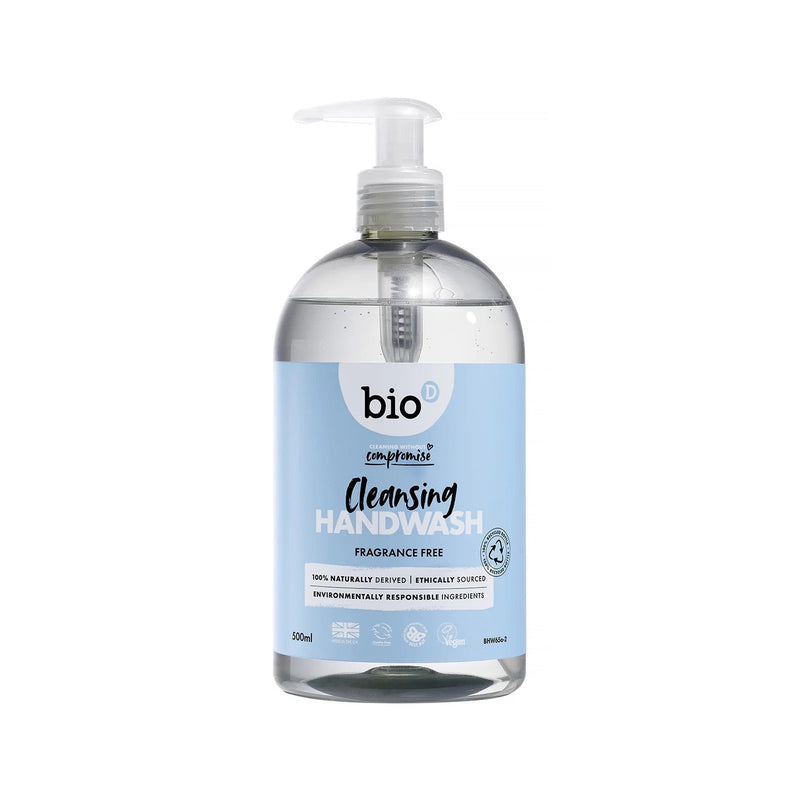 Bio-D Fragrance Free Cleansing Hand Wash - 500ml