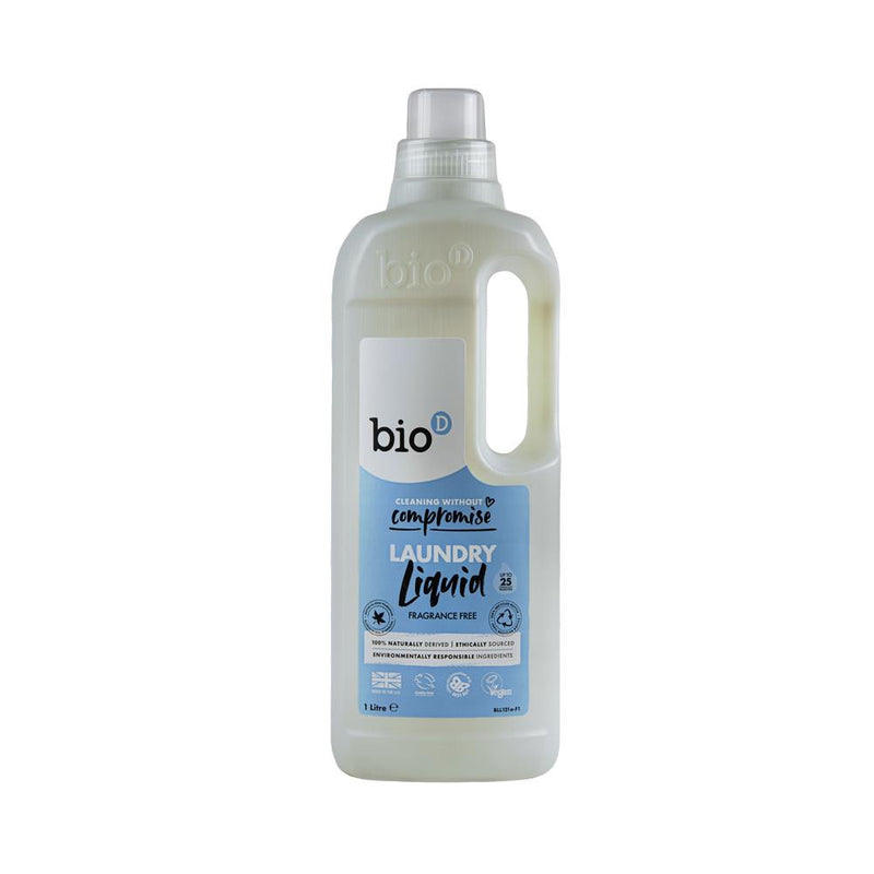 Bio-D Laundry Liquid Fragrance Free - 1 Litre