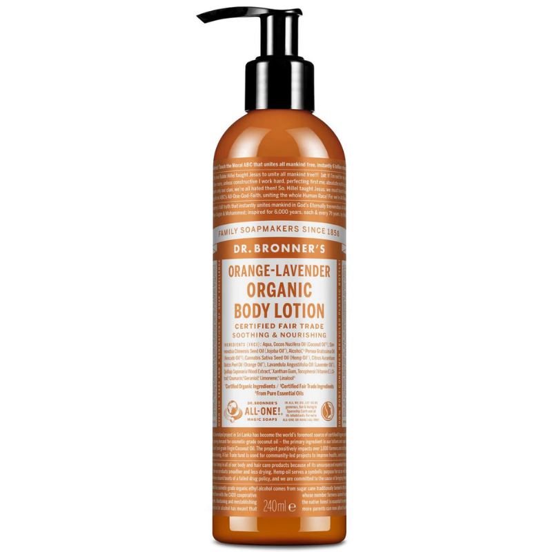 Dr Bronner Organic Orange Lavender Lotion - 240ml