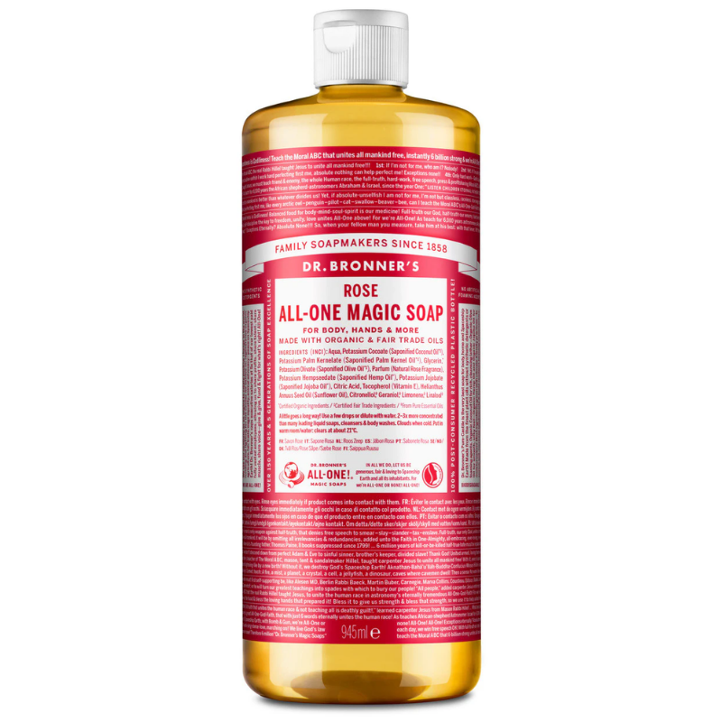 Dr Bronner Rose All-One Magic Soap - 945ml