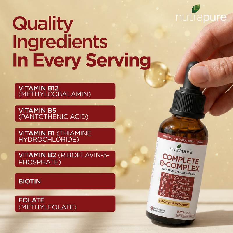 Nutrapure Complete B Complex Liquid Drops - 60ml
