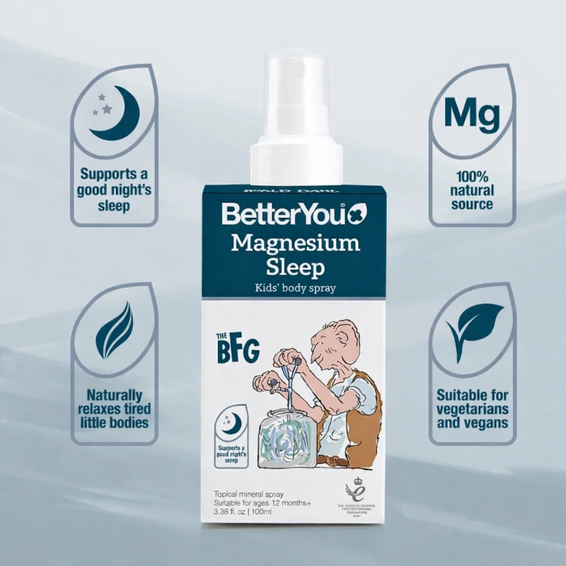 BetterYou Magnesium Sleep Kids' Body Spray (100ml) - Gentle Bedtime Aid