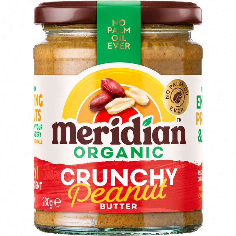 Meridian Organic Crunchy Peanut Butter - 280g
