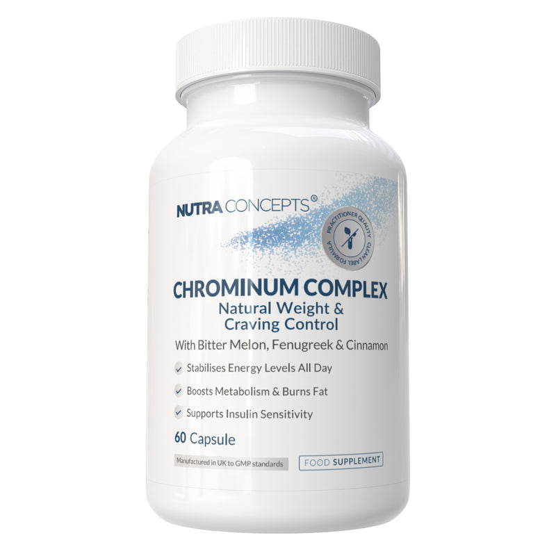 Nutraconcepts Chromium Complex Blood Sugar Energy & Weight Support - 60 Caps