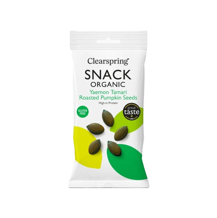 Clearspring Snack Organic Tamari Roasted Pumpkin Seeds - 30g