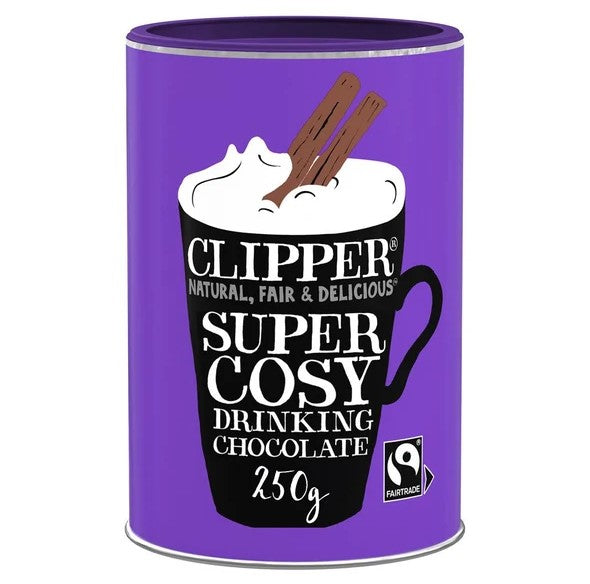 Clipper Fairtrade Super Cosy Drinking Chocolate 250g