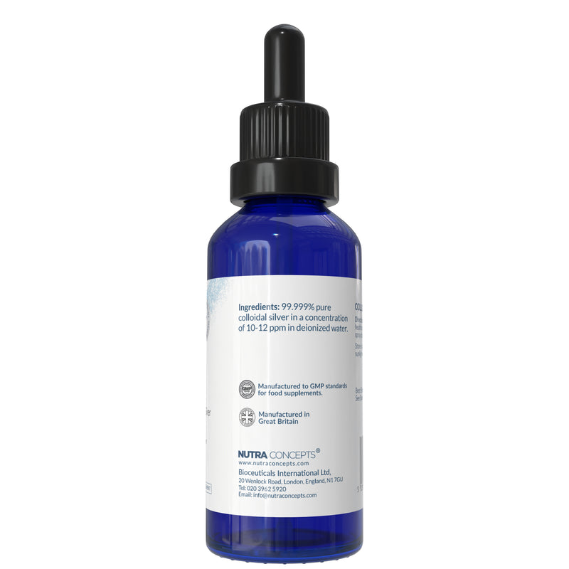 Nutraconcepts Colloidal Silver Refill - 200ml - Natural Wide Spectrum Antibiotic Support