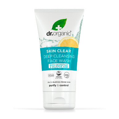 Dr Organic Skin Clear Deep Cleansing Face Wash - 125ml