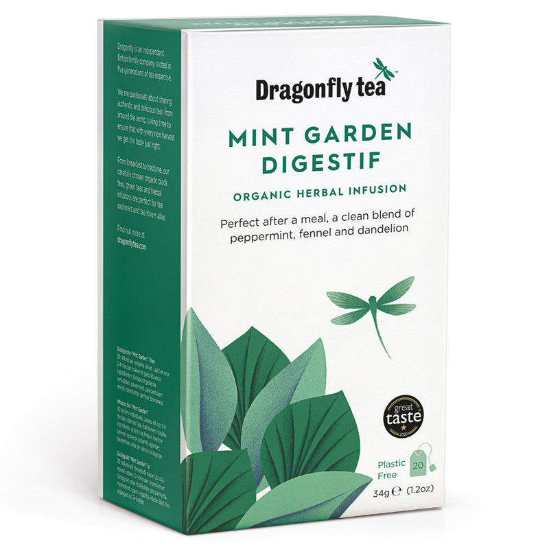 Dragonfly Tea Organic Mint Garden Digestif - 20 Sachets