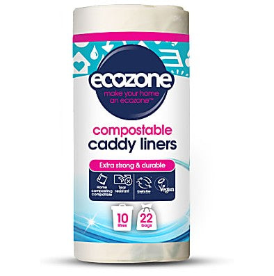 Ecozone Compostable Caddy Liners - 22 Bags
