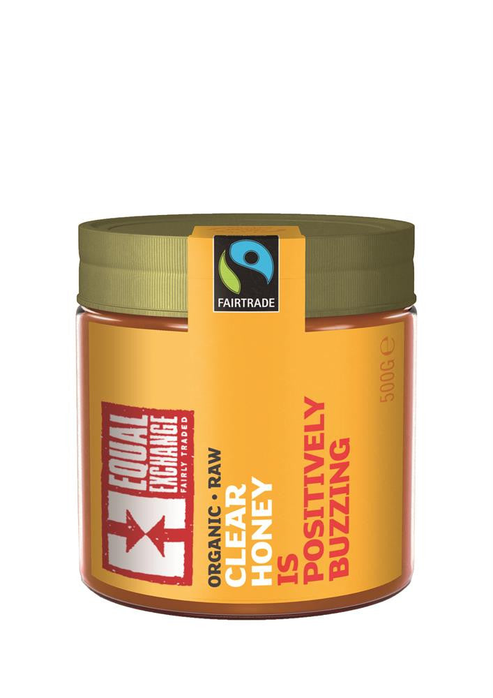 Equal Exchange Organic Fairtrade Raw Clear Honey - 500g