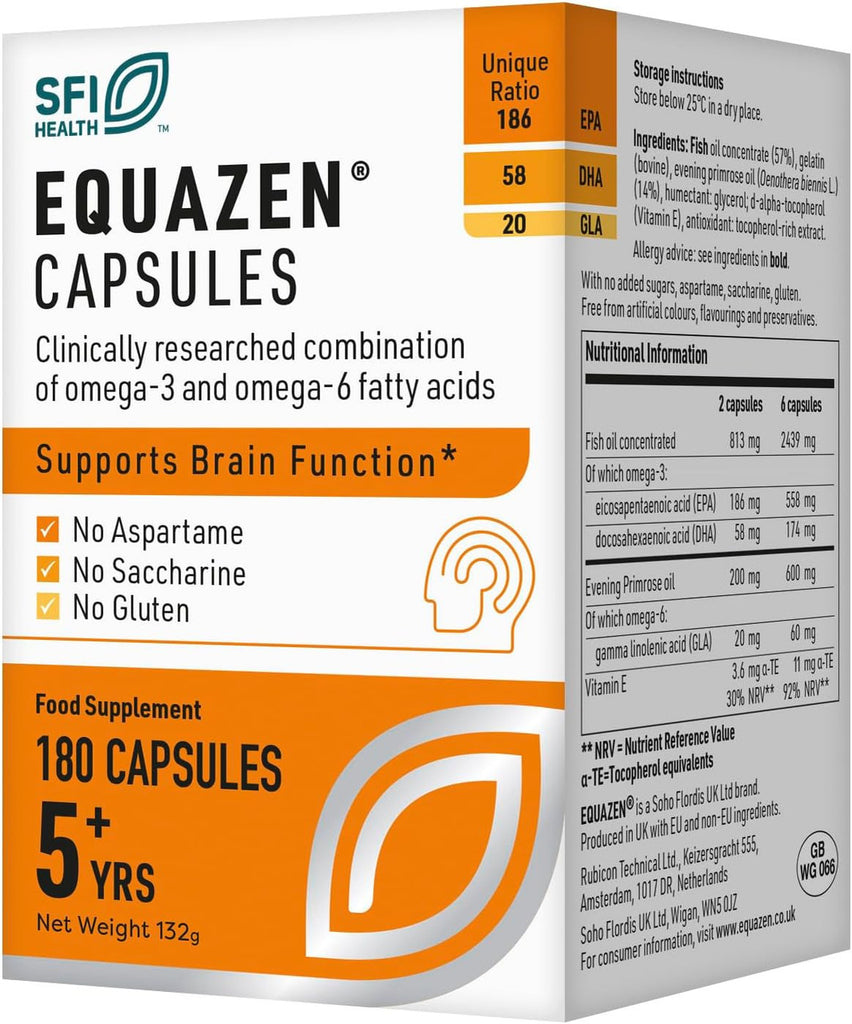 Eye Q Omega 3 & 6 180 Capsules