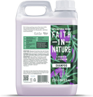 Faith in Nature Lavender & Geranium Shampoo - 2.5L