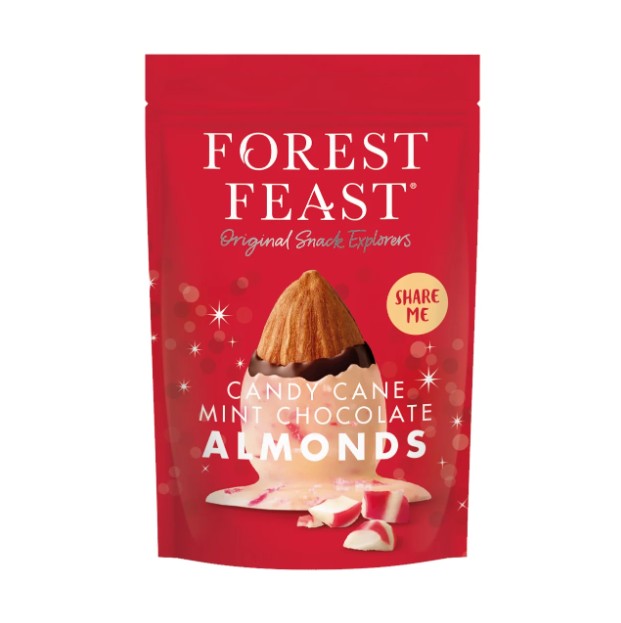 Forest Feast Candy Cane Mint Chocolate Almonds 270g