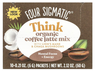 Four Sigmatic Think Coffee Latte Mix with Lion's Mane - 10 Sachets