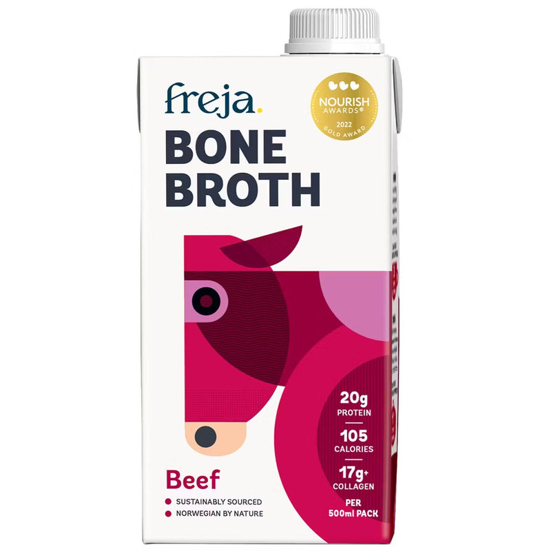 Freja Beef Bone Broth (500ml) - Grass-Fed, Slow-Cooked Bone Broth