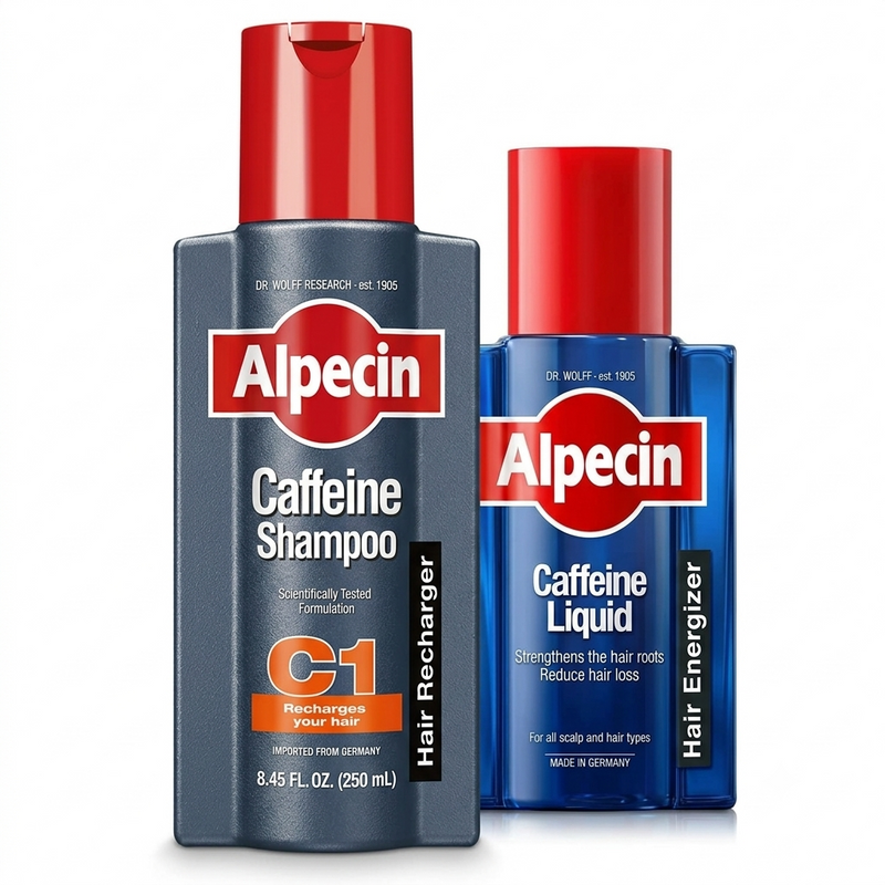 Alpecin Caffeine Shampoo & Alpecin After Shampoo Liquid - 1x250ml & 1x200ml