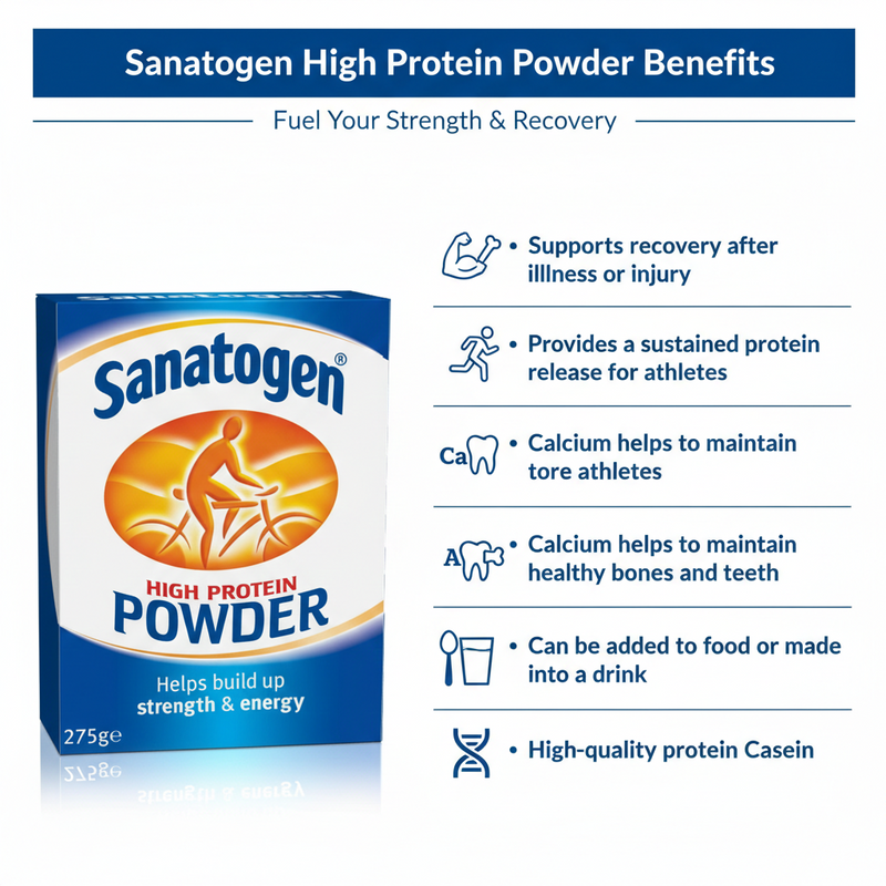 Sanatogen High Protein Powder (275g) - Casein Milk Protein Supplement