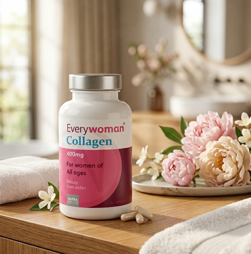 Everywoman Collagen 400mg | Skin, Hair & Nails Support - 60 Capsules