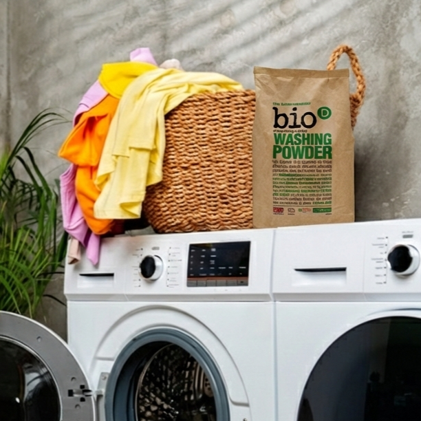Bio-D Washing Powder (2Kg) - Fragrance Free Laundry Detergent