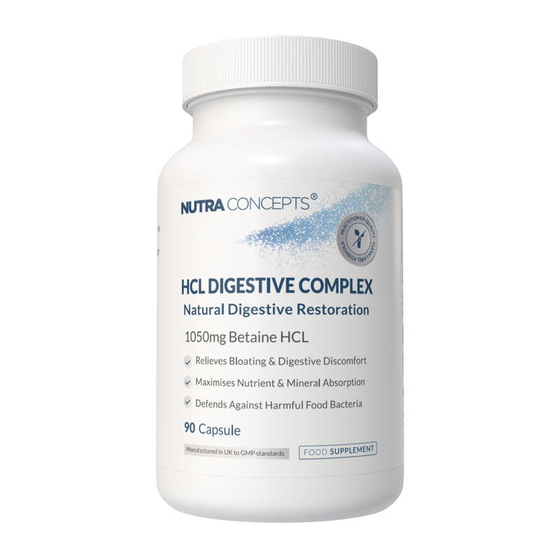 HCL Digestive Complex - Stomach Acid Support - 90 Capsules