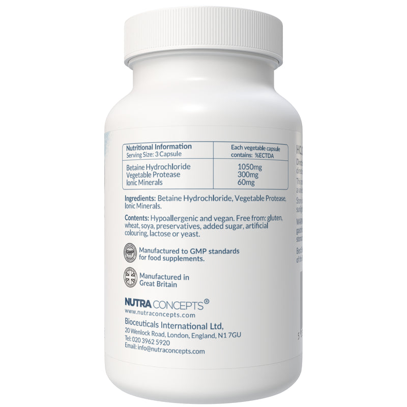 HCL Digestive Complex - Stomach Acid Support - 90 Capsules