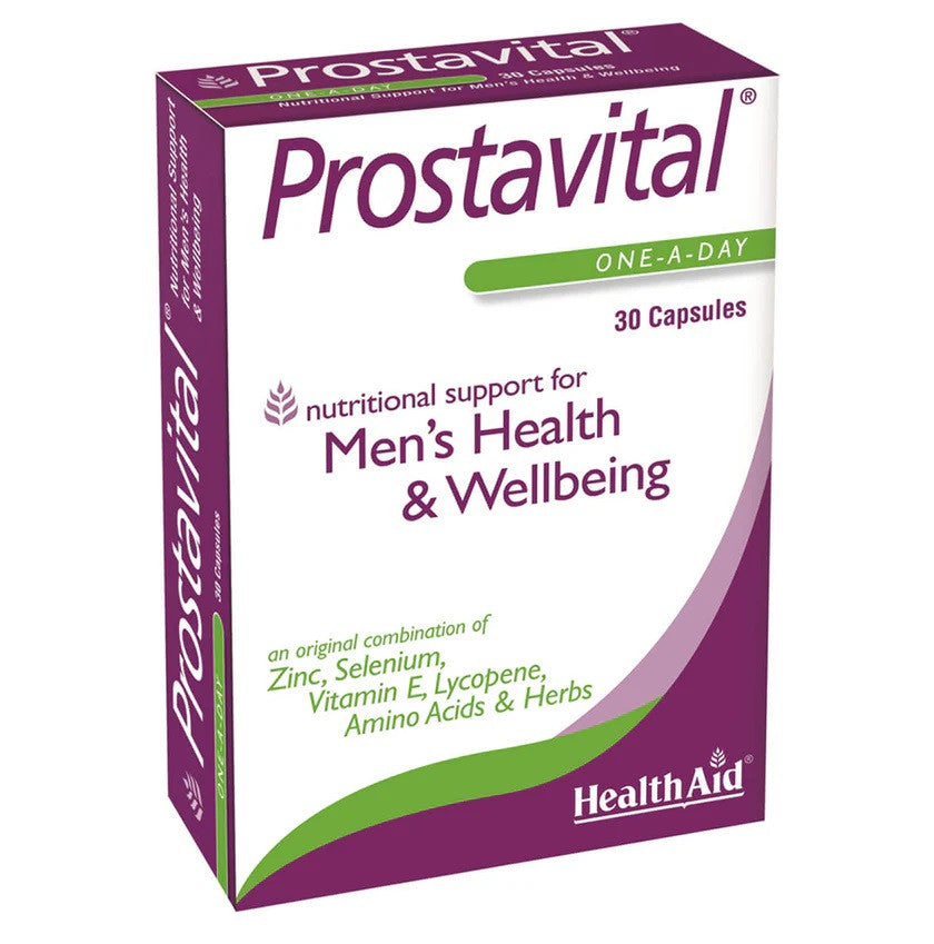 HealthAid Prostavital - 30 Capsules | Vitamin Planet