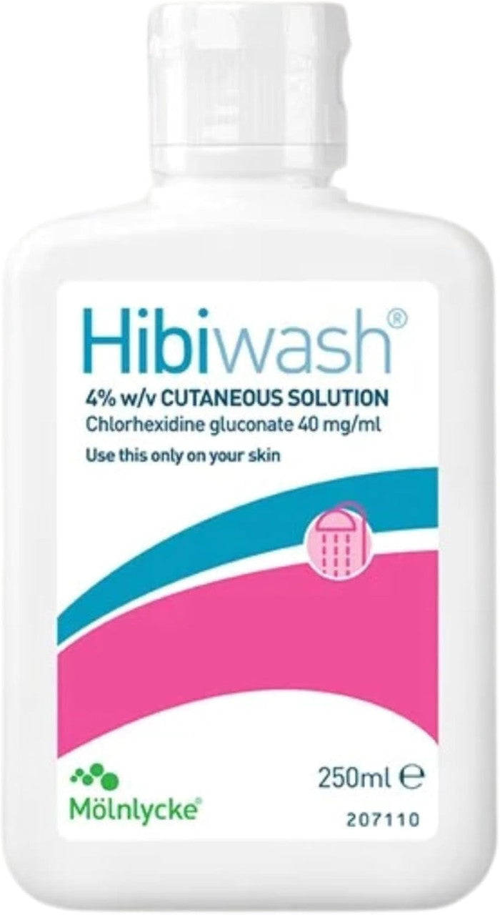 Hibiwash Skin Cleanser (250ml) - 4% Chlorhexidine Antibacterial Wash